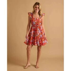 NEW DOUBLE A maya dress in retro floral